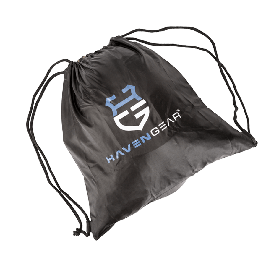 Drawstring Helmet Bag, Black Haven Gear